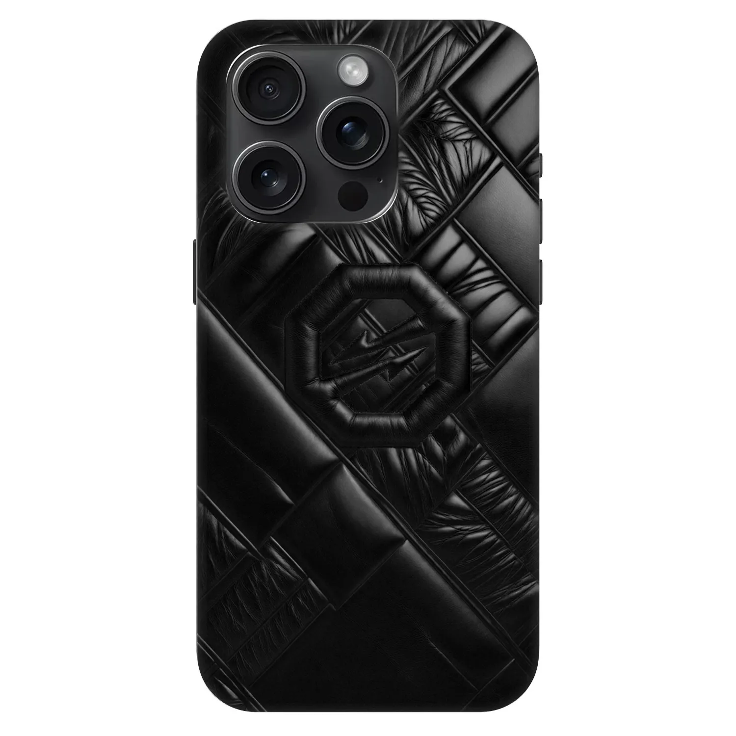 Picasee Fashion Case MagSafe για Apple iPhone 15 Pro - OKTAGON - Puffer Blackout