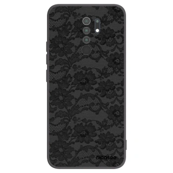Picasee Μαύρη θήκη σιλικόνης για Xiaomi Redmi 9 - Dark Elegance