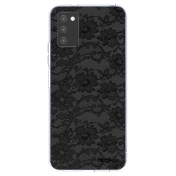 Picasee διαφανής θήκη σιλικόνης Samsung Galaxy A02s A025G - Dark Elegance