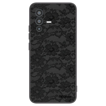 Picasee Μαύρη θήκη σιλικόνης για Vivo V23 5G - Dark Elegance
