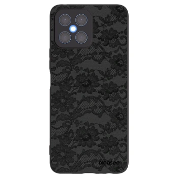 Picasee Μαύρη θήκη σιλικόνης για Honor X8 4G - Dark Elegance