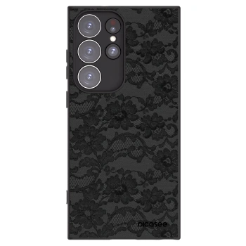 Picasee Μαύρη θήκη σιλικόνης για Samsung Galaxy S23 Ultra 5G - Dark Elegance