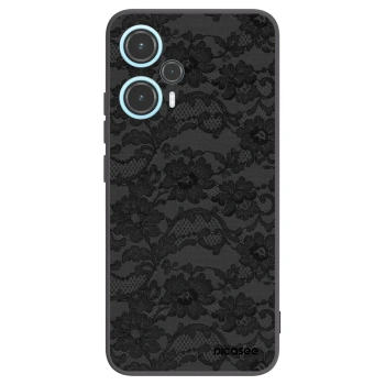 Picasee Μαύρη θήκη σιλικόνης για Xiaomi Poco F5 - Dark Elegance