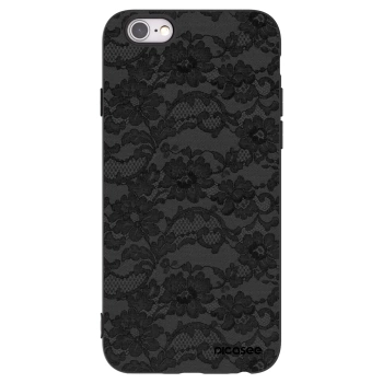 Picasee Μαύρη θήκη σιλικόνης για Apple iPhone 6/6S - Dark Elegance