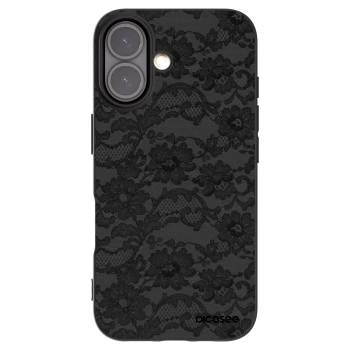 Picasee Μαύρη θήκη σιλικόνης για Apple iPhone 16 - Dark Elegance