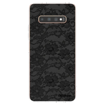 Picasee διαφανής θήκη σιλικόνης Samsung Galaxy S10 Plus G975 - Dark Elegance