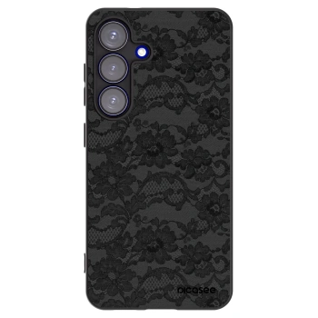 Picasee Μαύρη θήκη σιλικόνης για Samsung Galaxy S25 5G - Dark Elegance