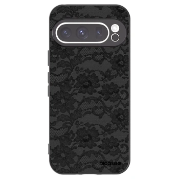 Picasee Μαύρη θήκη σιλικόνης για Google Pixel 9 Pro - Dark Elegance