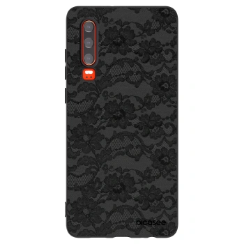 Picasee Μαύρη θήκη σιλικόνης για Huawei P30 - Dark Elegance