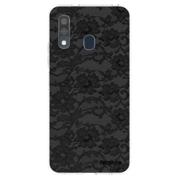 Picasee διαφανής θήκη σιλικόνης Samsung Galaxy A40 A405F - Dark Elegance