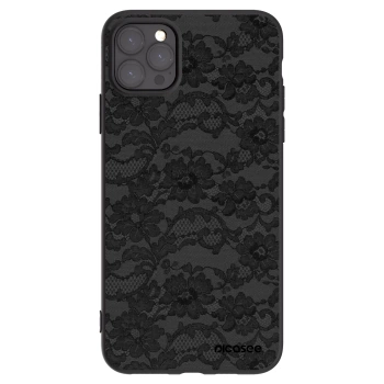 Picasee Μαύρη θήκη σιλικόνης για Apple iPhone 11 Pro Max - Dark Elegance
