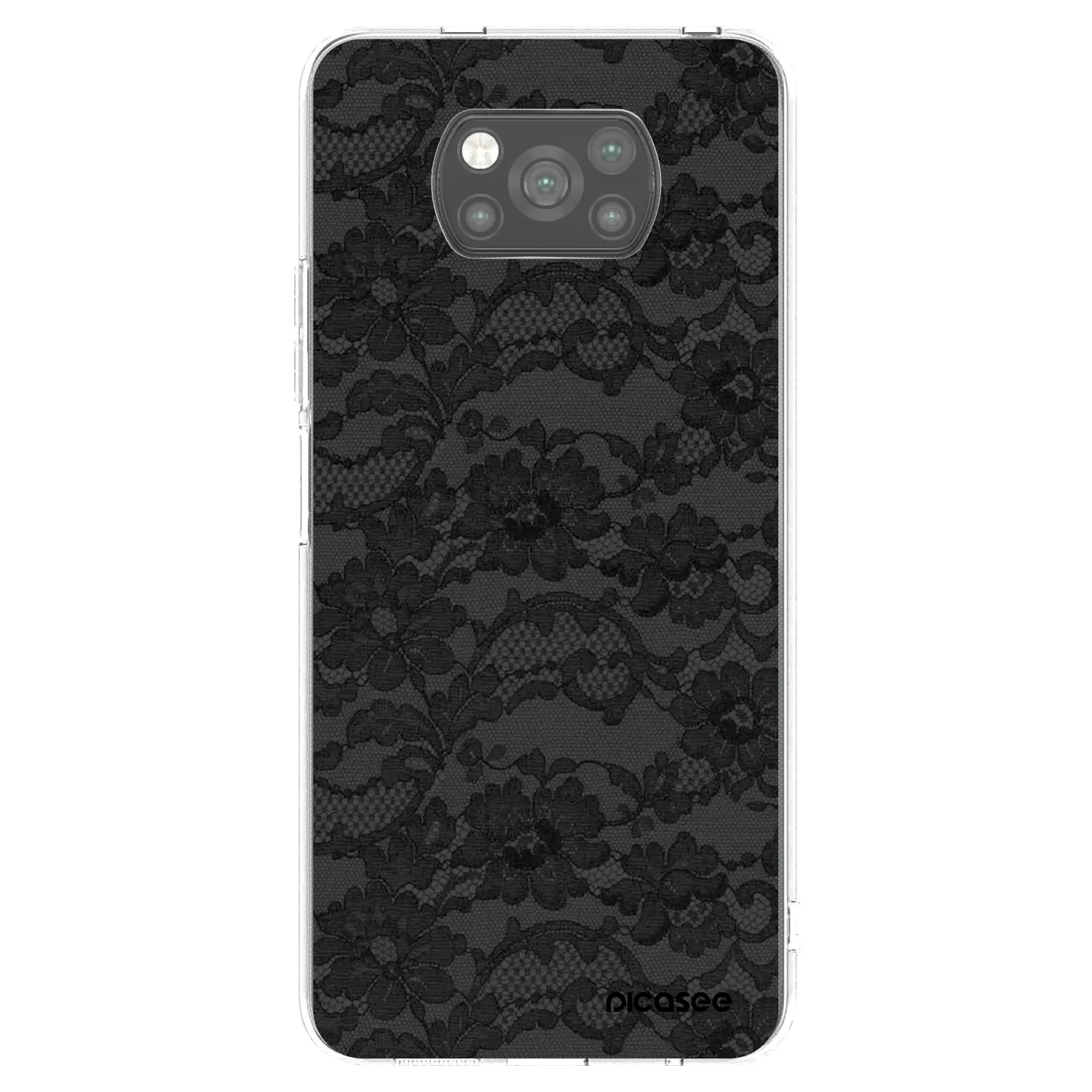 Picasee Μαύρη θήκη σιλικόνης για Xiaomi Poco X3 - Dark Elegance