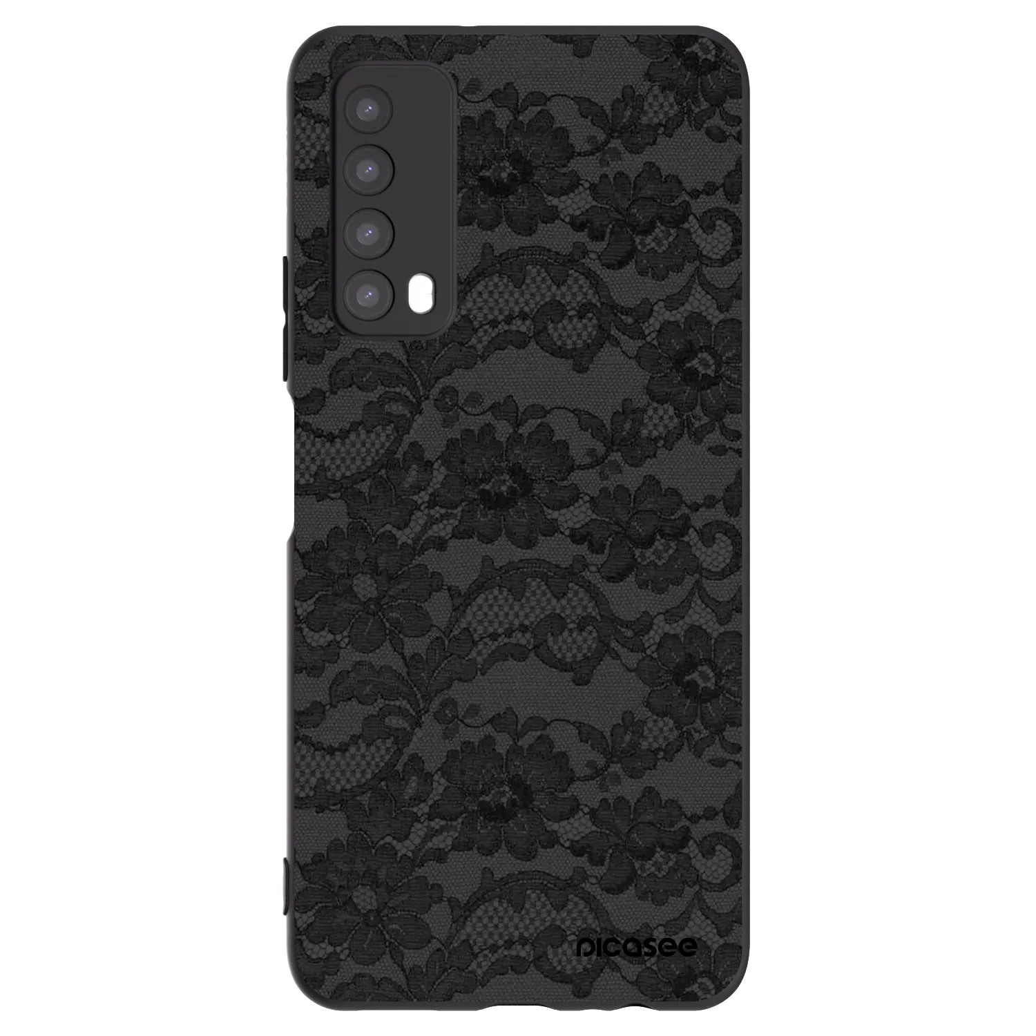 Picasee Μαύρη θήκη σιλικόνης για Huawei P Smart 2021 - Dark Elegance