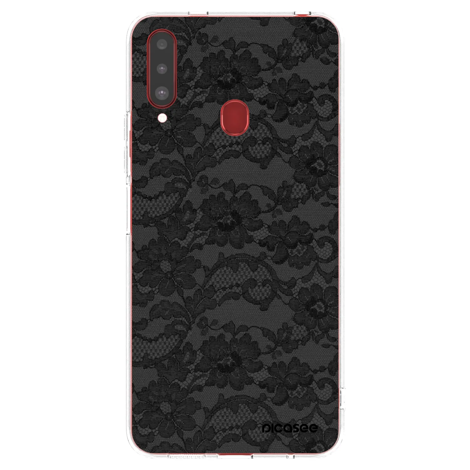 Picasee διαφανής θήκη σιλικόνης Samsung Galaxy A20s - Dark Elegance