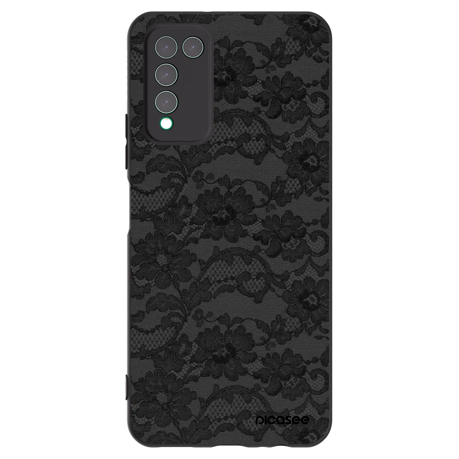 Picasee Μαύρη θήκη σιλικόνης για Honor 10X Lite - Dark Elegance