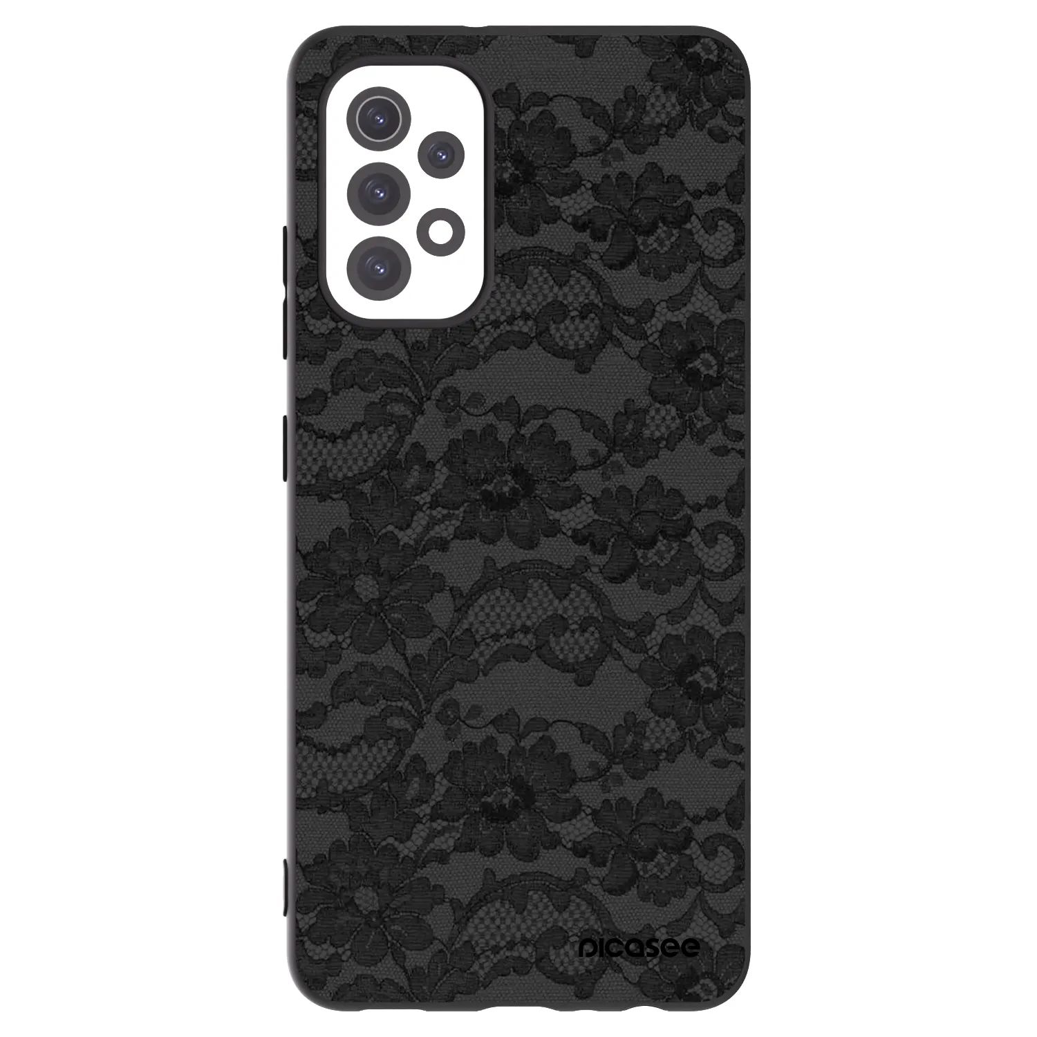 Picasee Μαύρη θήκη σιλικόνης για Samsung Galaxy A32 5G A326B - Dark Elegance