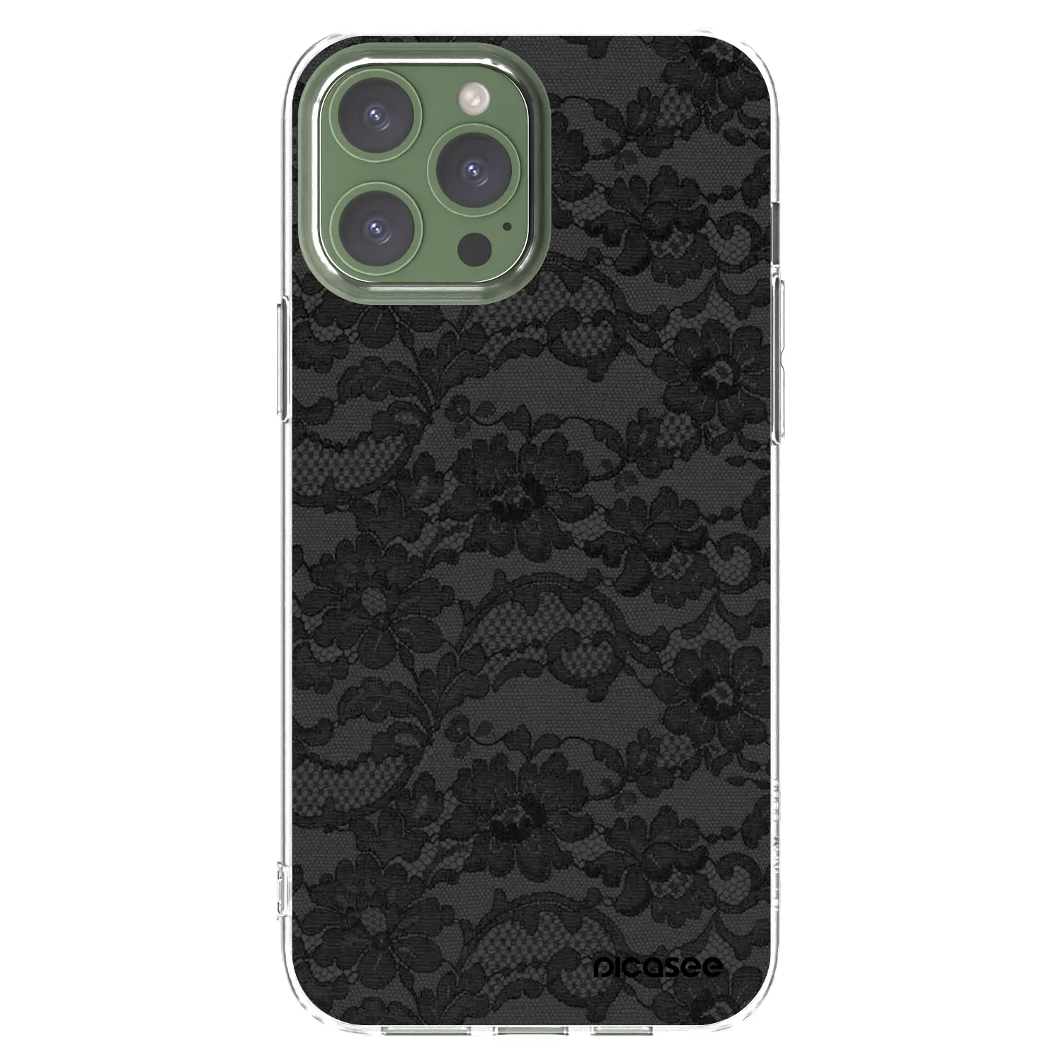 Picasee διαφανής θήκη σιλικόνης Apple iPhone 13 Pro Max - Dark Elegance