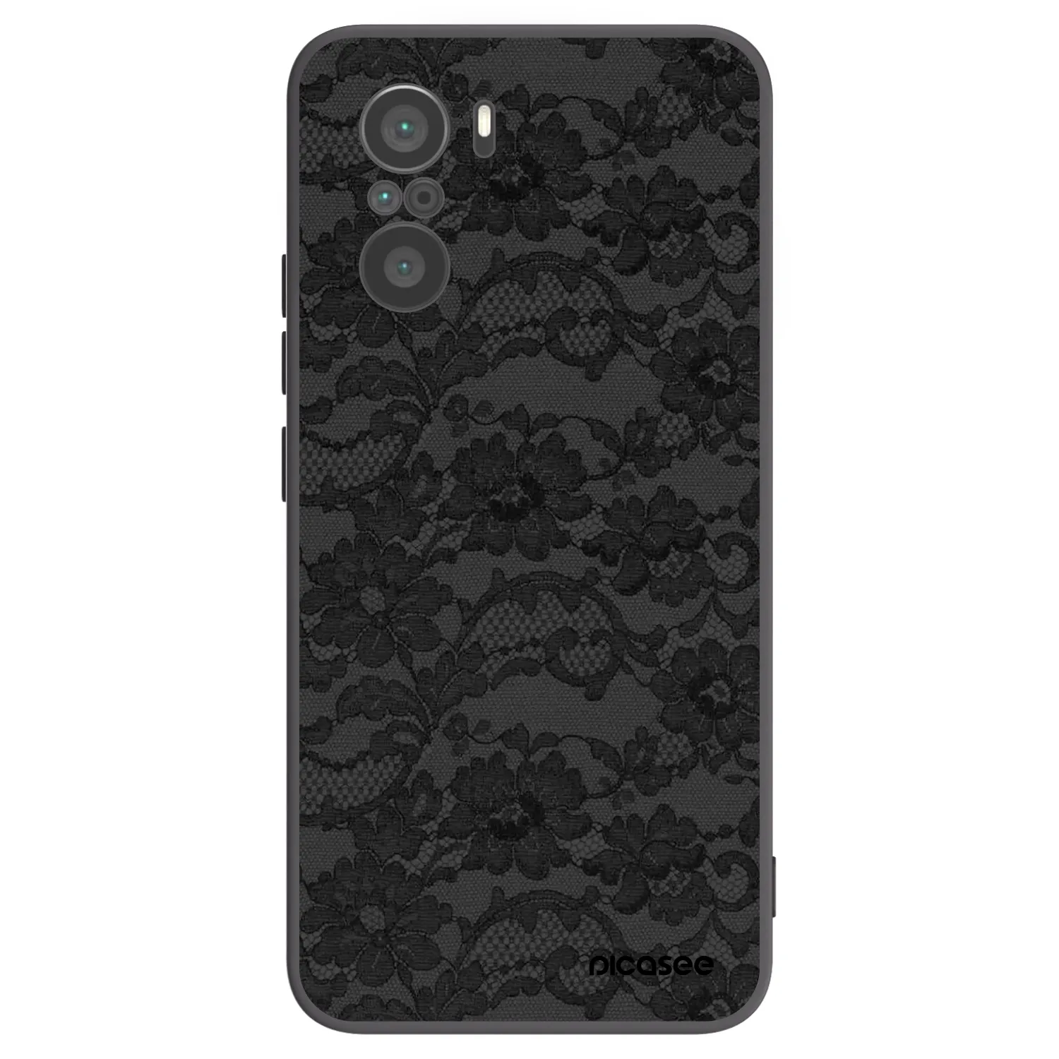 Picasee Μαύρη θήκη σιλικόνης για Xiaomi Poco F3 - Dark Elegance