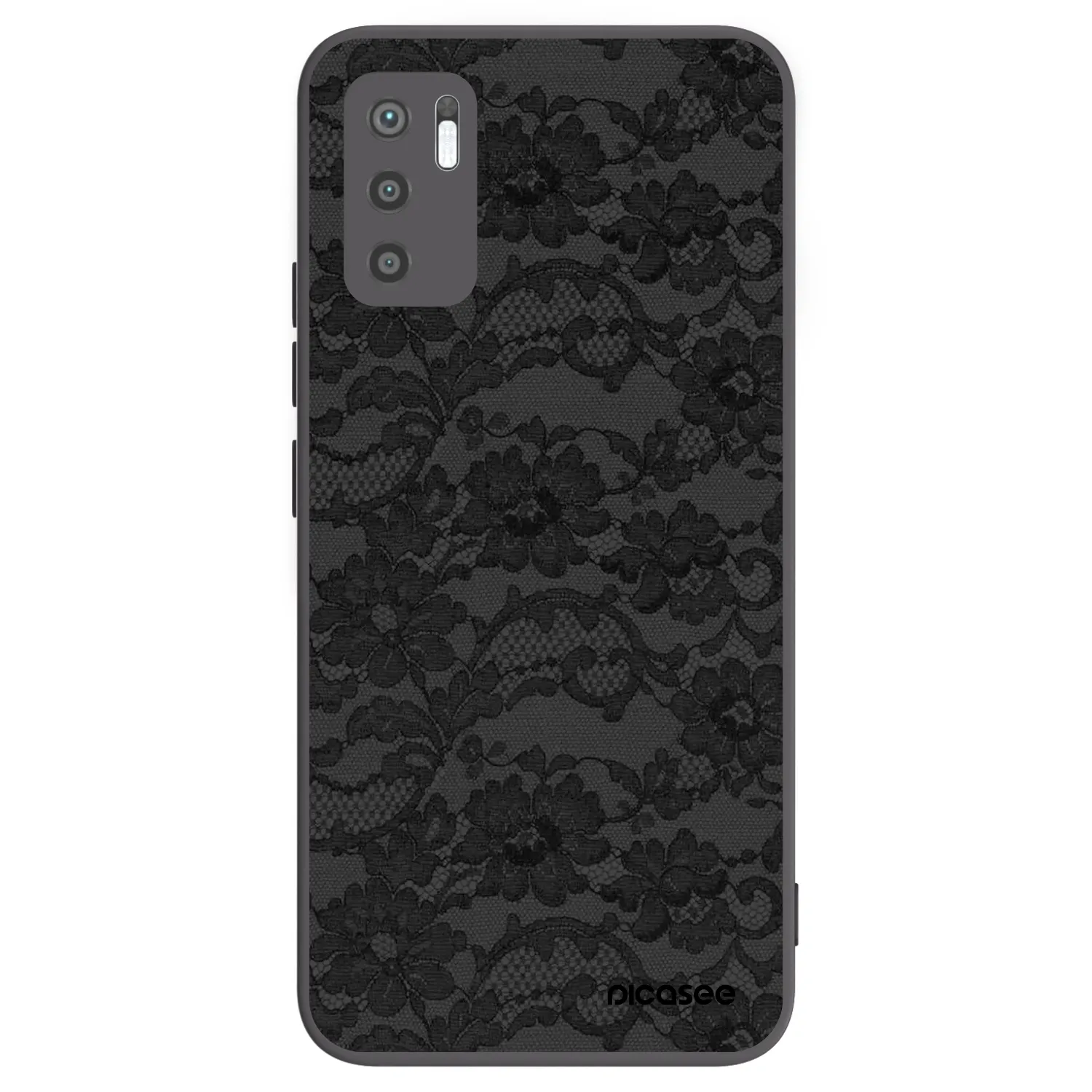 Picasee Μαύρη θήκη σιλικόνης για Xiaomi Redmi Note 10 5G - Dark Elegance