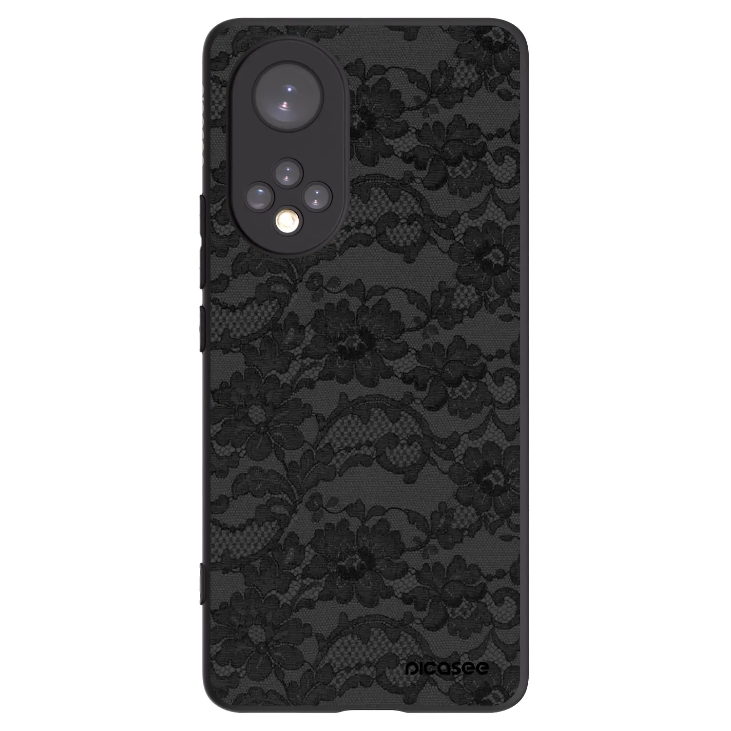 Picasee Μαύρη θήκη σιλικόνης για Honor 50 5G - Dark Elegance