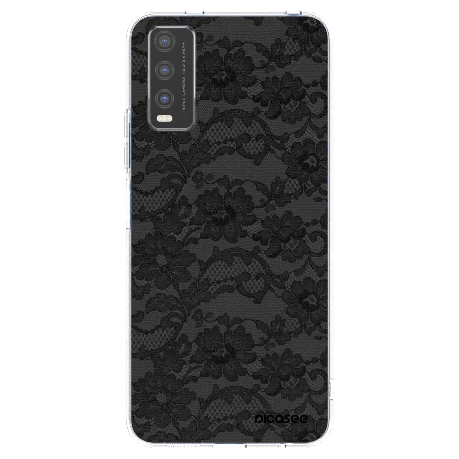 Picasee διαφανής θήκη σιλικόνης Vivo Y20s - Dark Elegance