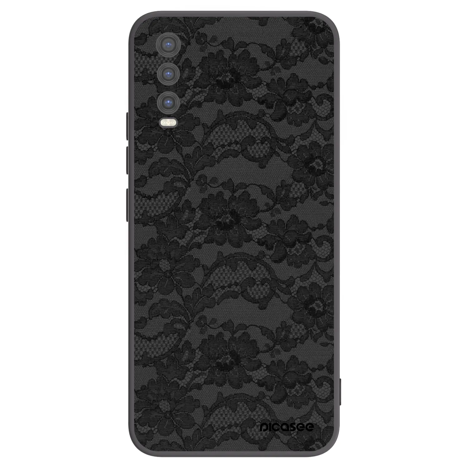 Picasee Μαύρη θήκη σιλικόνης για Vivo Y20s - Dark Elegance