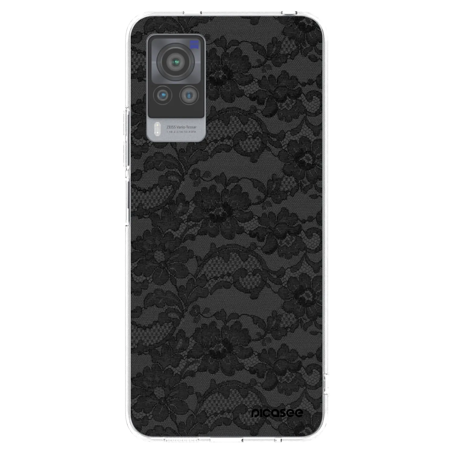 Picasee διαφανής θήκη σιλικόνης Vivo X60 Pro 5G - Dark Elegance