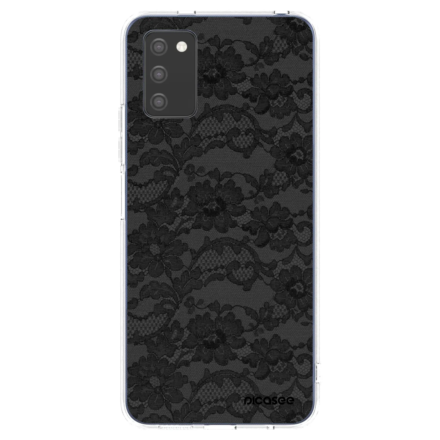 Picasee διαφανής θήκη σιλικόνης Samsung Galaxy A03s A037G - Dark Elegance
