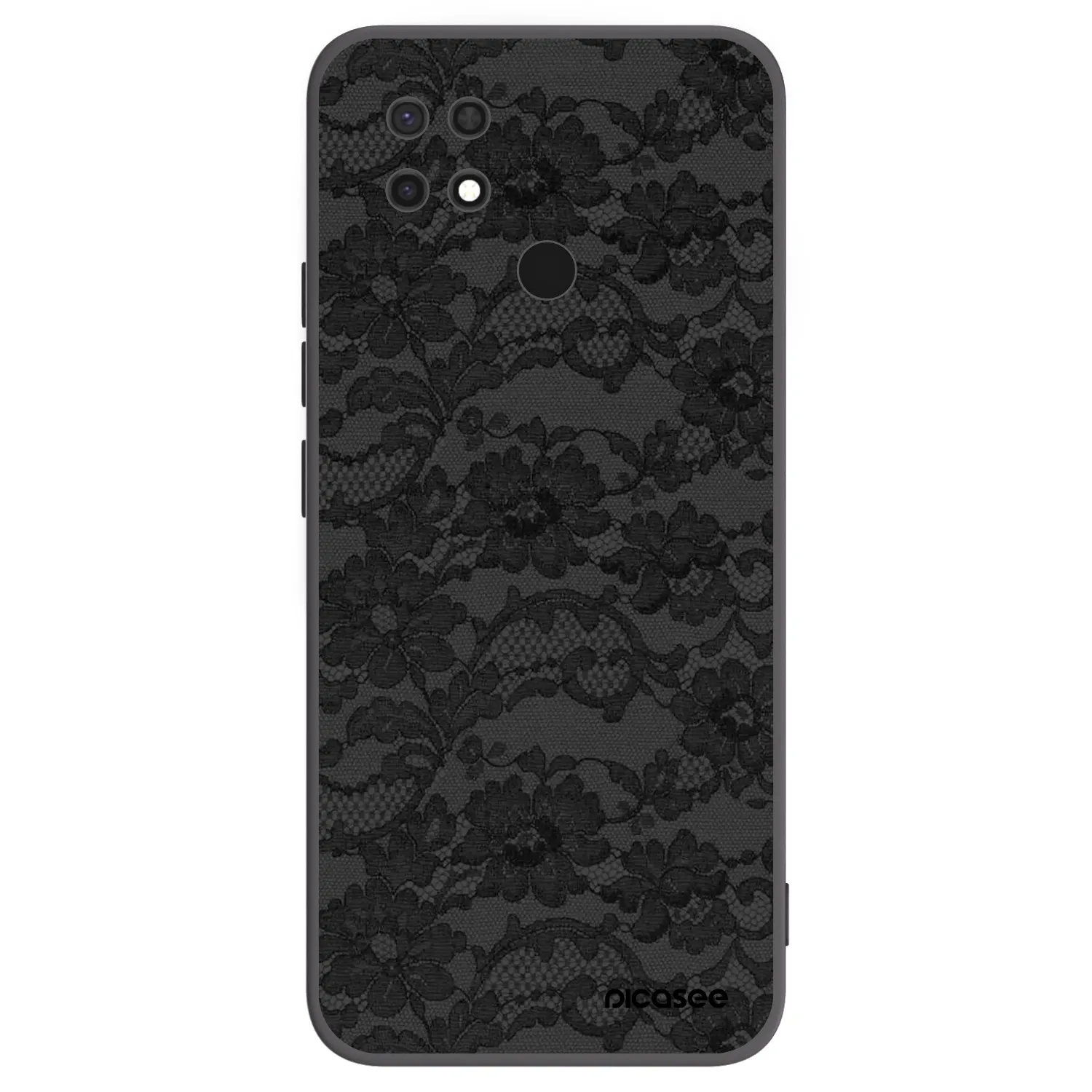 Picasee Μαύρη θήκη σιλικόνης για Xiaomi Redmi 10C - Dark Elegance