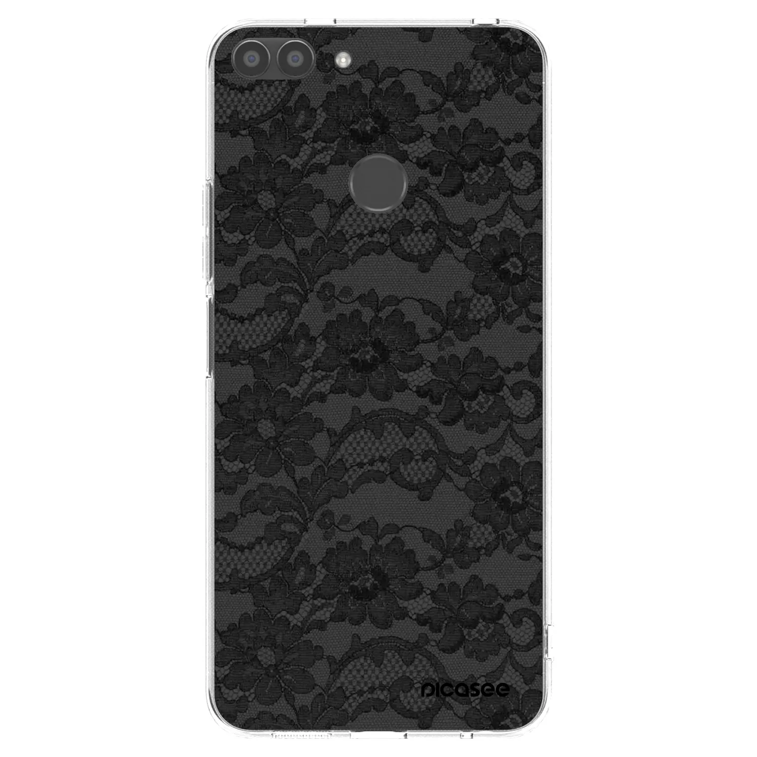 Picasee διαφανής θήκη σιλικόνης Huawei P Smart - Dark Elegance