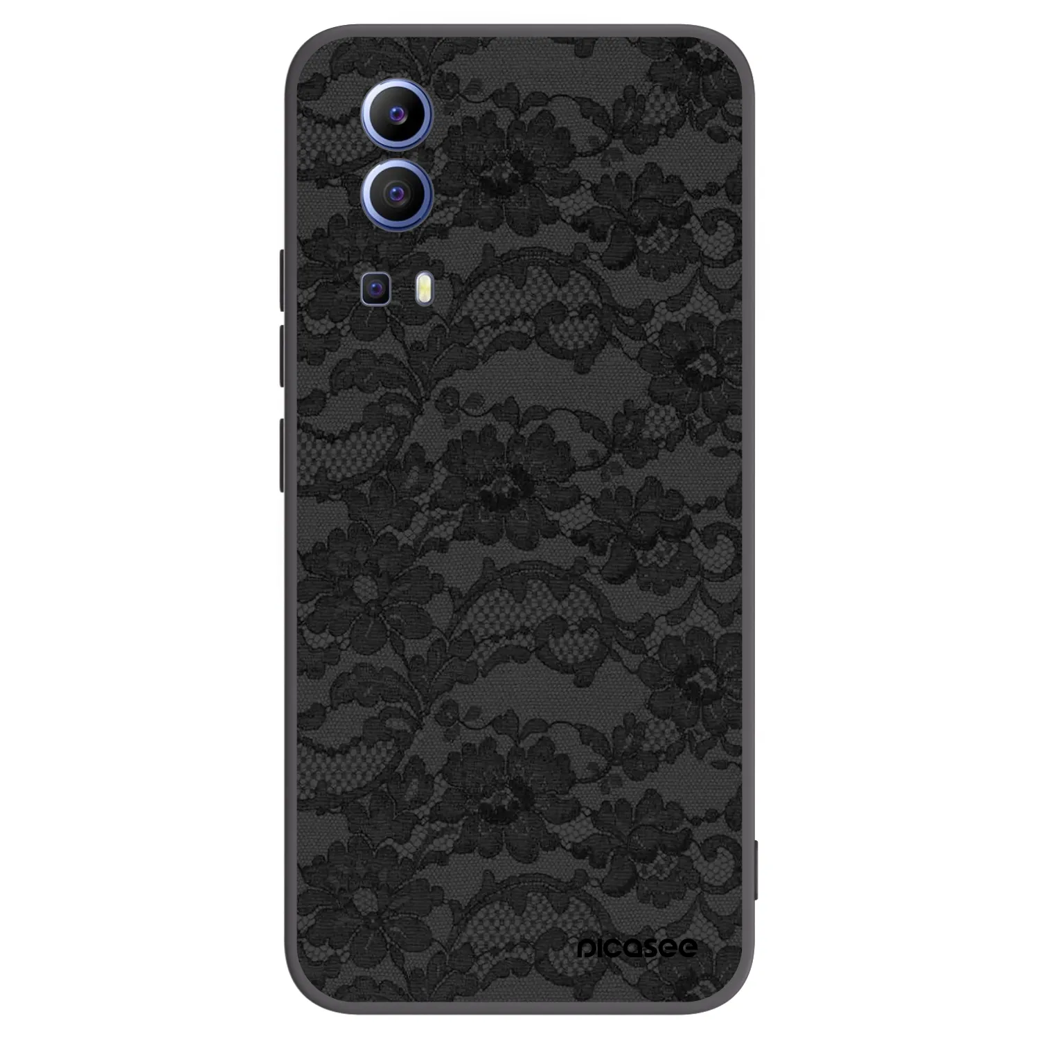 Picasee Μαύρη θήκη σιλικόνης για Vivo Y52 5G - Dark Elegance