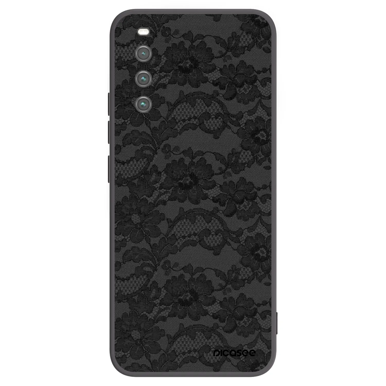 Picasee Μαύρη θήκη σιλικόνης για Sony Xperia 10 IV 5G - Dark Elegance