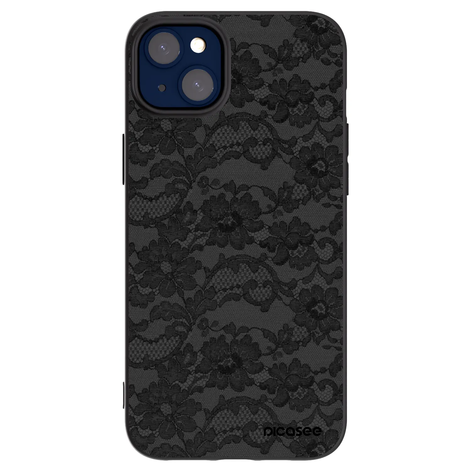 Picasee Μαύρη θήκη σιλικόνης για Apple iPhone 14 Plus - Dark Elegance