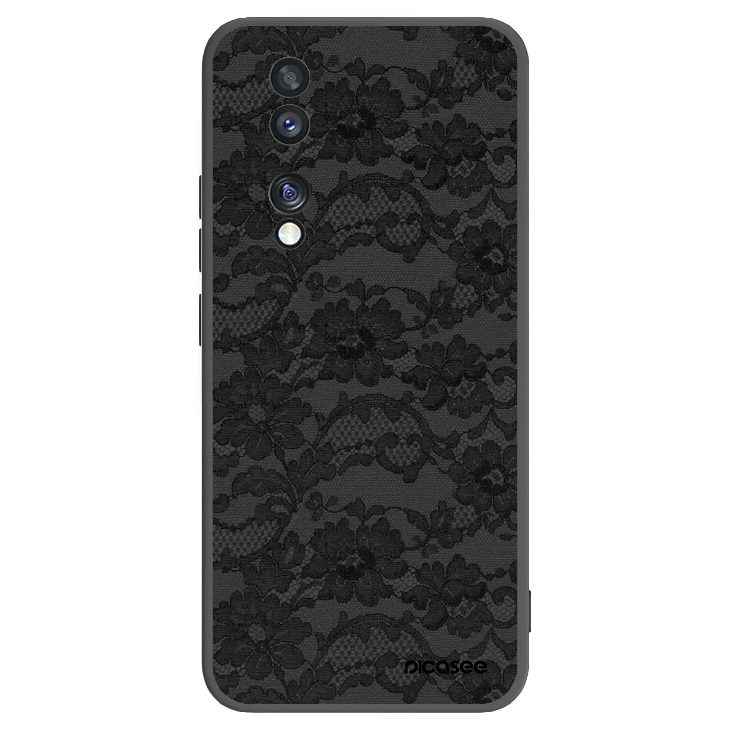 Picasee Μαύρη θήκη σιλικόνης για Honor 70 - Dark Elegance