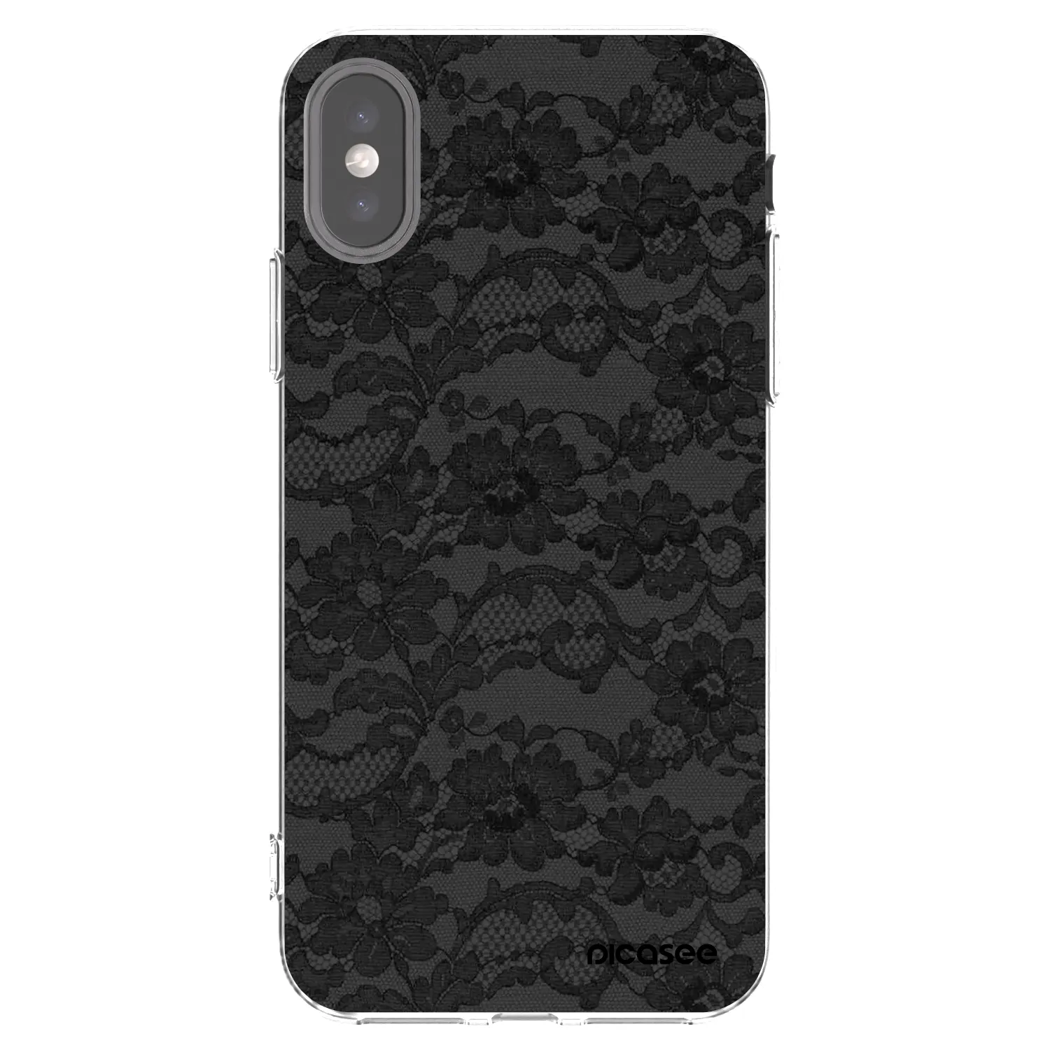 Picasee διαφανής θήκη σιλικόνης Apple iPhone X/XS - Dark Elegance