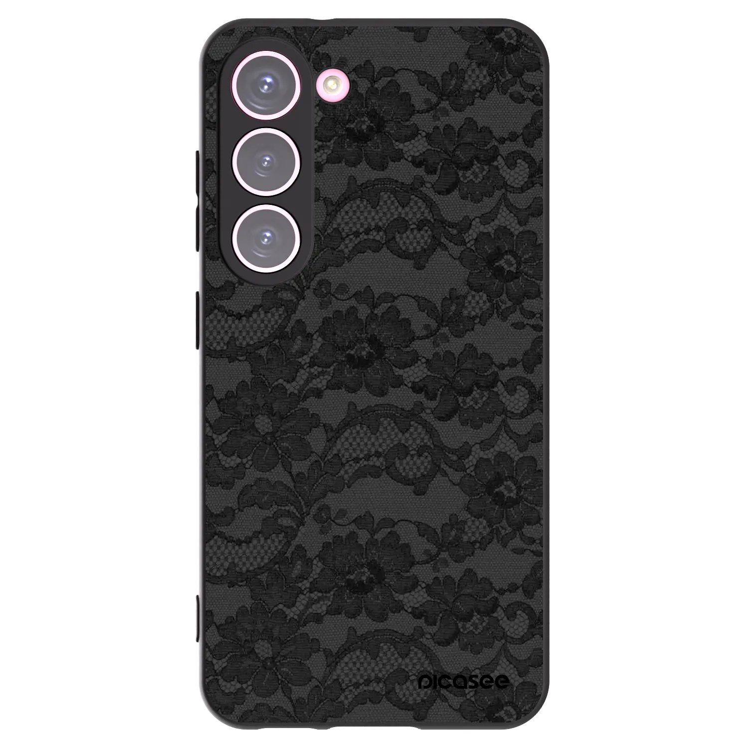 Picasee Μαύρη θήκη σιλικόνης για Samsung Galaxy S23 5G - Dark Elegance