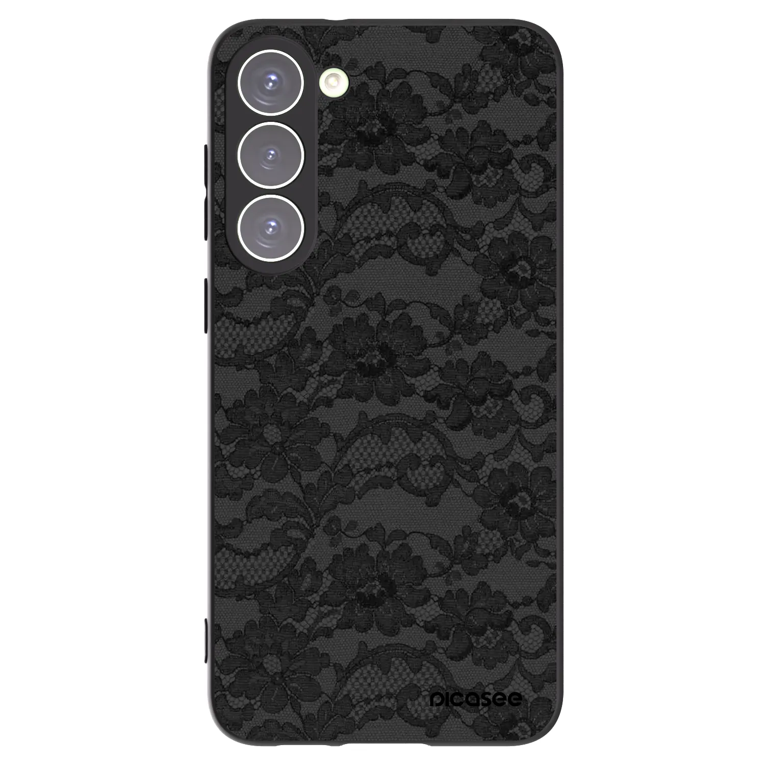 Picasee Μαύρη θήκη σιλικόνης για Samsung Galaxy S23+ 5G - Dark Elegance
