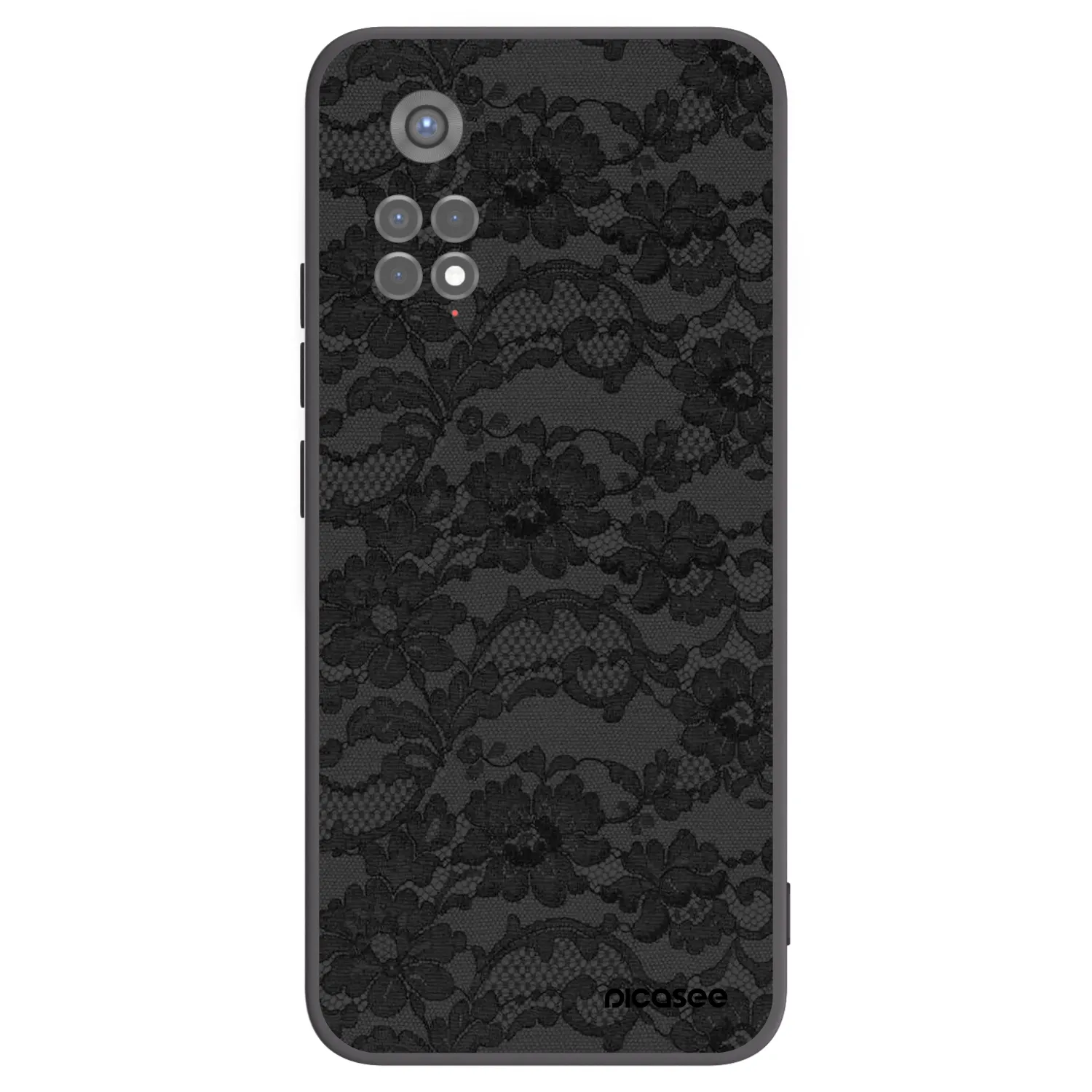Picasee Μαύρη θήκη σιλικόνης για Xiaomi Redmi Note 11S 5G - Dark Elegance