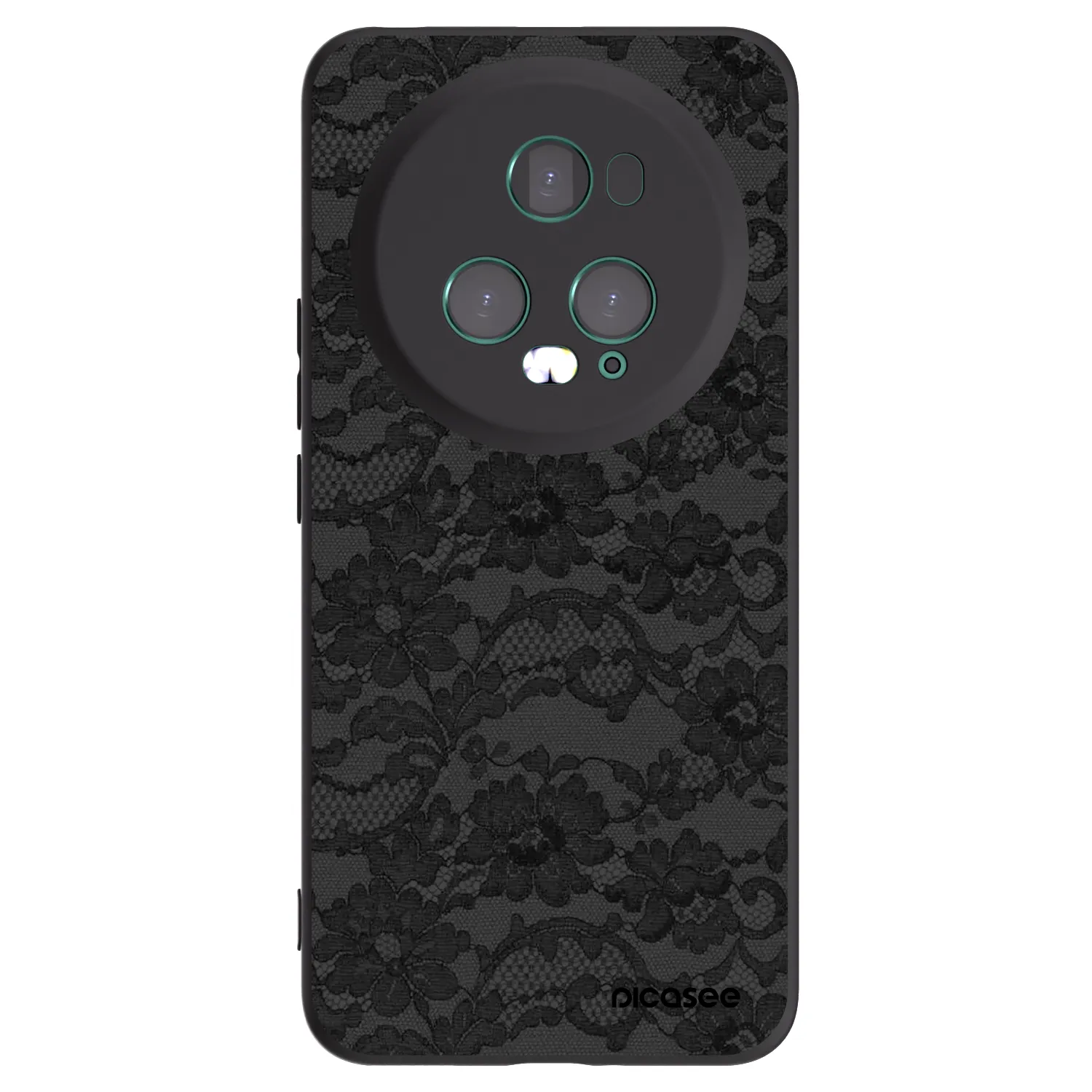 Picasee Μαύρη θήκη σιλικόνης για Honor Magic5 Pro - Dark Elegance