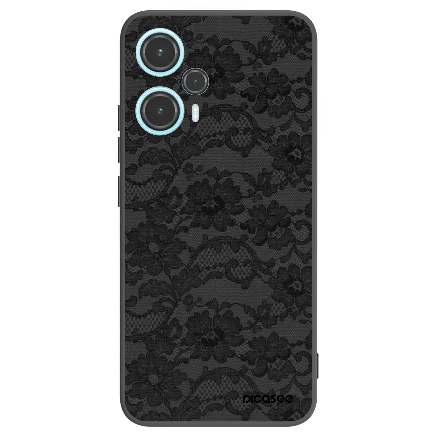 Picasee Μαύρη θήκη σιλικόνης για Xiaomi Poco F5 - Dark Elegance