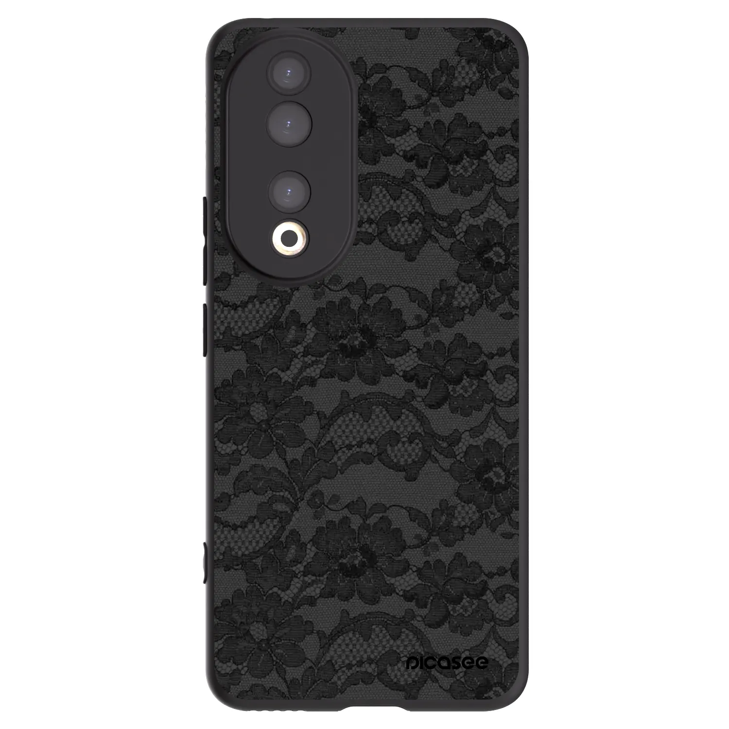 Picasee Μαύρη θήκη σιλικόνης για Honor 90 5G - Dark Elegance