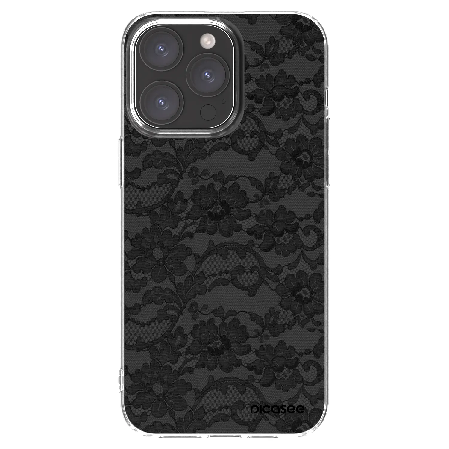 Picasee διαφανής θήκη σιλικόνης Apple iPhone 15 Pro Max - Dark Elegance