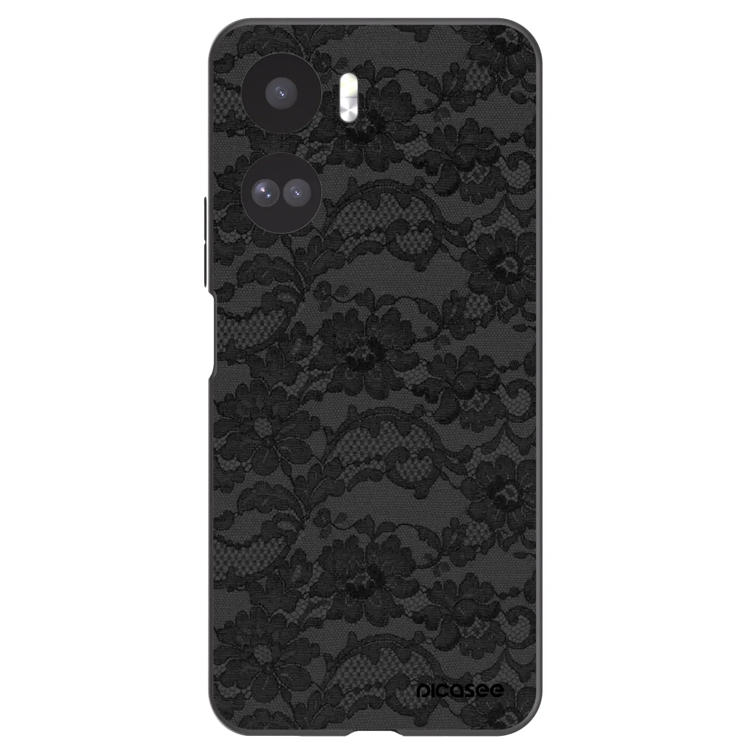 Picasee Μαύρη θήκη σιλικόνης για Honor 90 Lite 5G - Dark Elegance