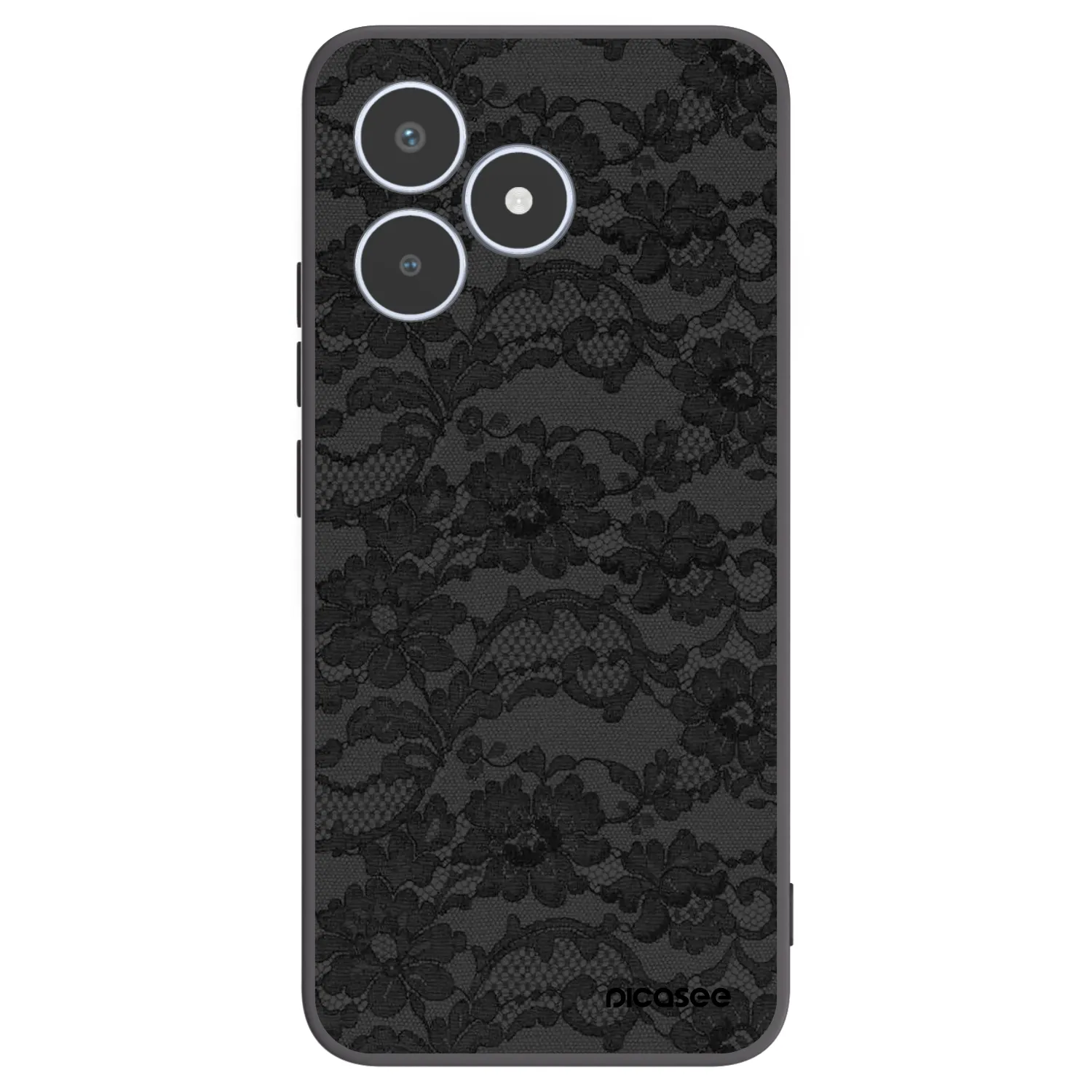 Picasee Μαύρη θήκη σιλικόνης για Realme C53 - Dark Elegance