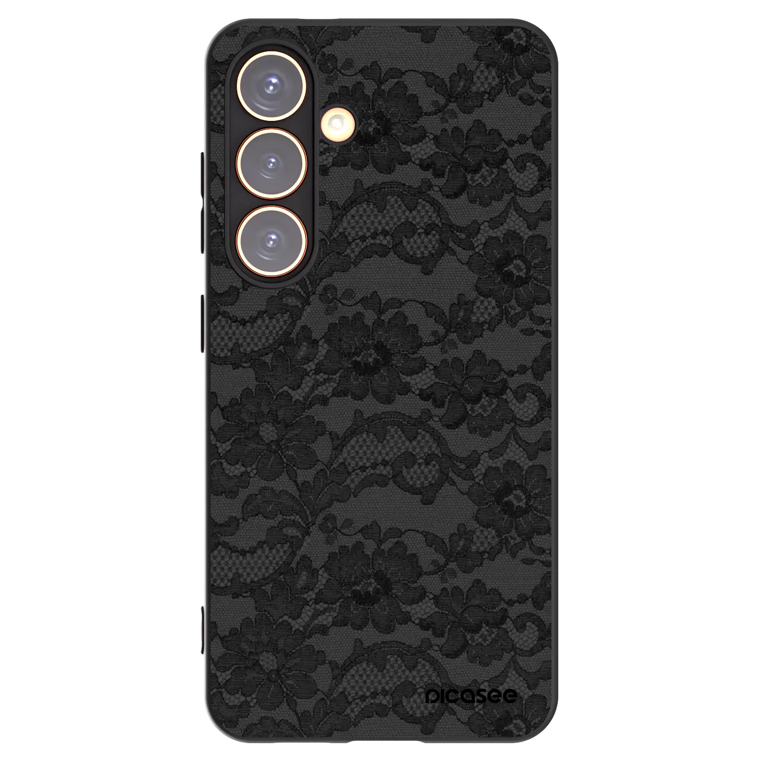 Picasee Μαύρη θήκη σιλικόνης για Samsung Galaxy S24 S921B 5G - Dark Elegance