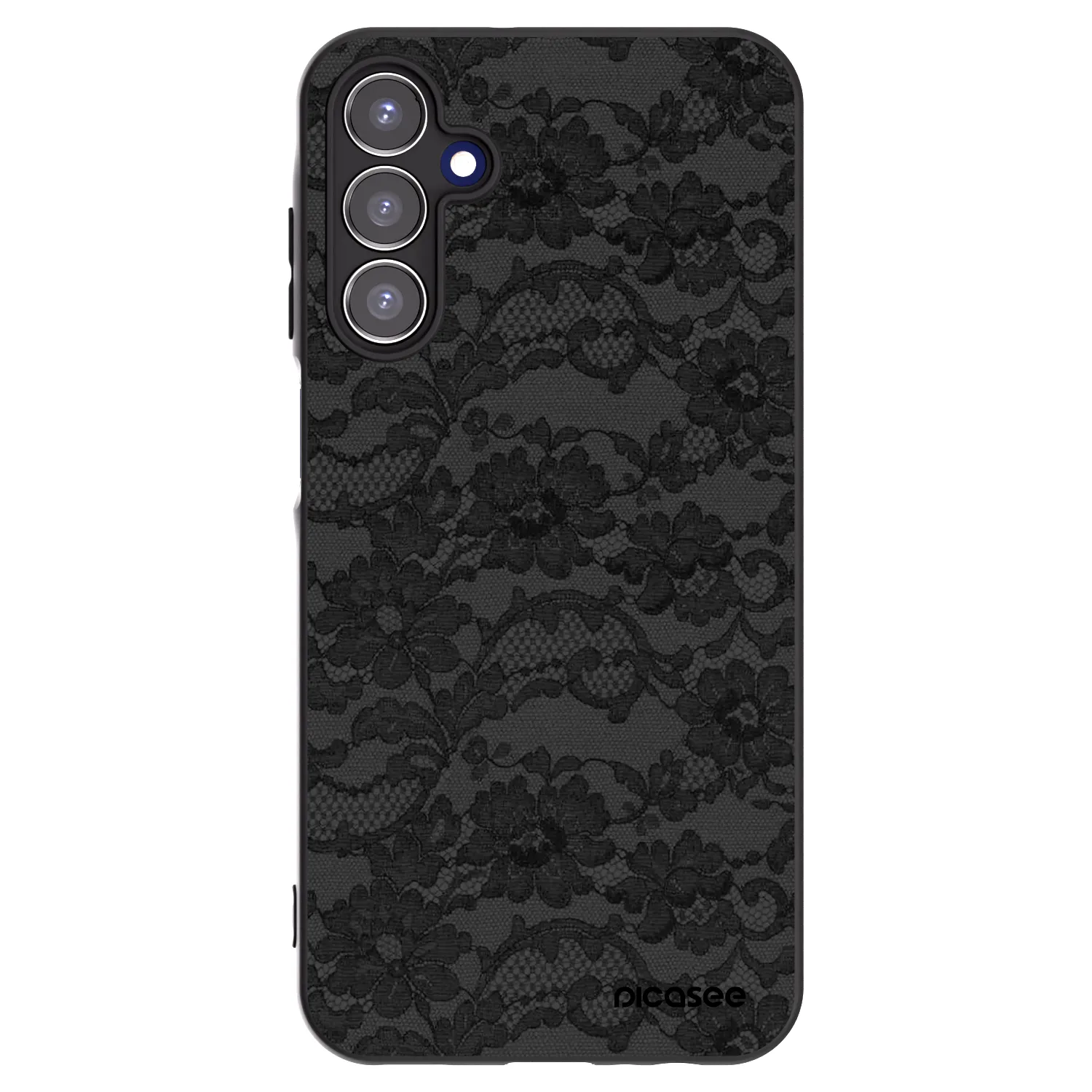 Picasee Μαύρη θήκη σιλικόνης για Samsung Galaxy A15 A155F 4G - Dark Elegance