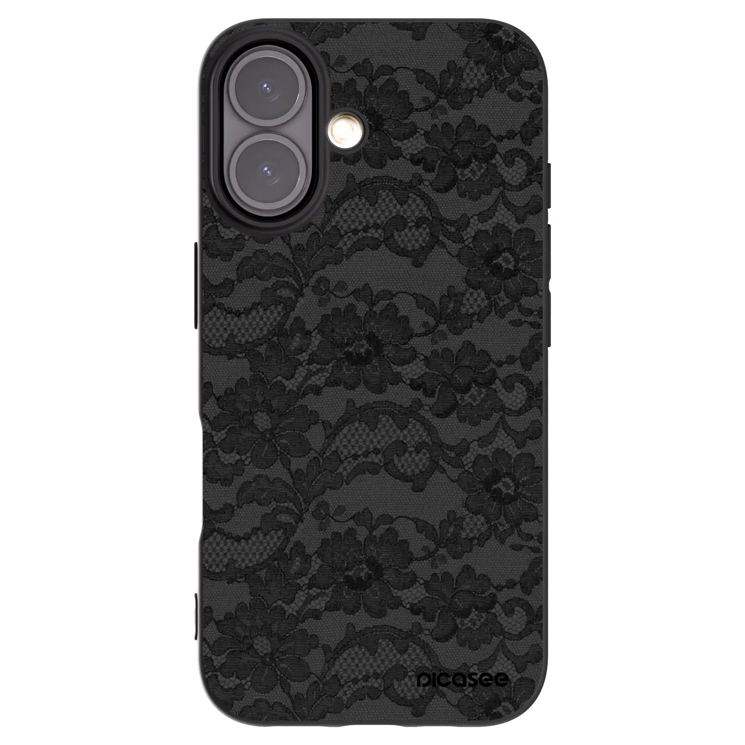 Picasee Μαύρη θήκη σιλικόνης για Apple iPhone 16 - Dark Elegance