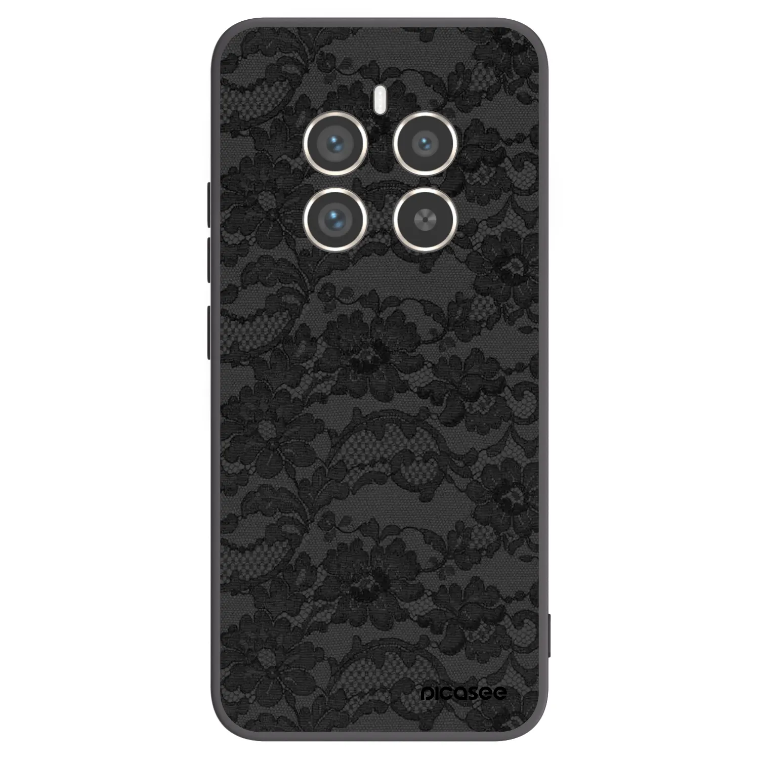 Picasee Μαύρη θήκη σιλικόνης για Realme 12 Pro 5G - Dark Elegance