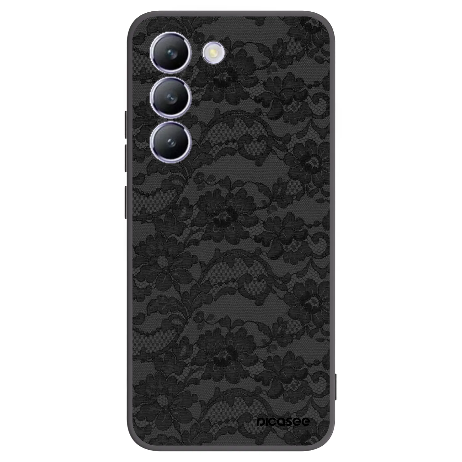 Picasee Μαύρη θήκη σιλικόνης για Vivo V40 SE 5G - Dark Elegance