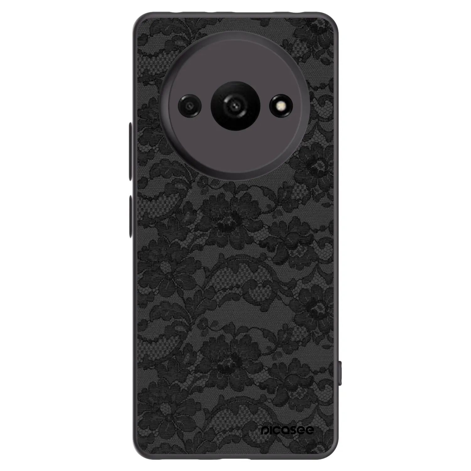 Picasee Μαύρη θήκη σιλικόνης για Xiaomi Redmi A3 - Dark Elegance